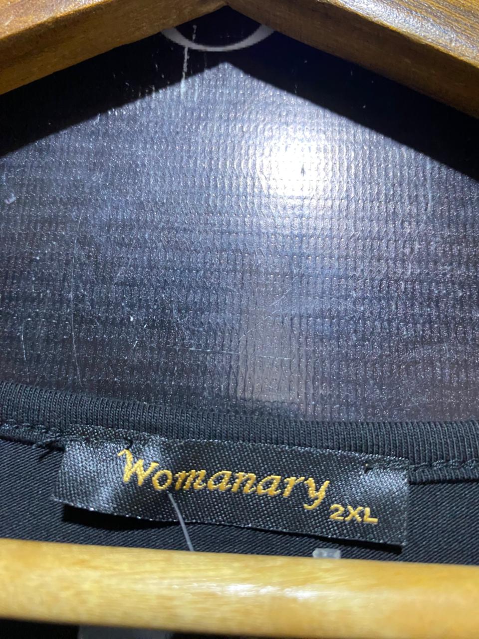 WOMANARY |XL| BUST 23| B15| ATHLETIC VARSITY STYLE BLACK T-SHIRT DRESS