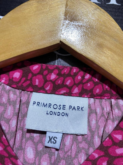 PRIMROSE PARK |M| BUST 19| B15| MAGENTA LEOPARD PRINT MIDI DRESS
