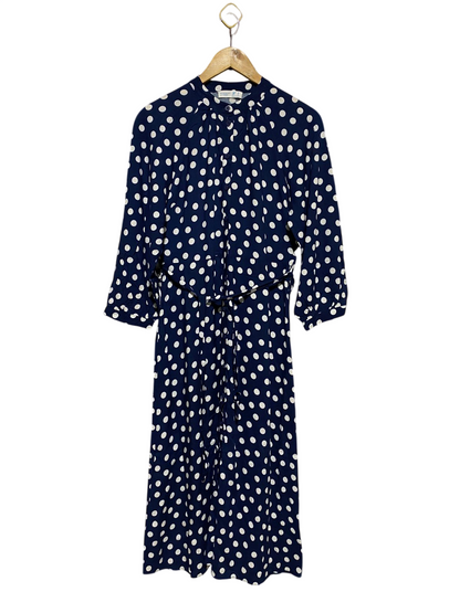 PRIMARK CARES |M| BUST 16| B16| BOLD FUCHSIA PINK LEOPARD PRINT MIDI DRESS