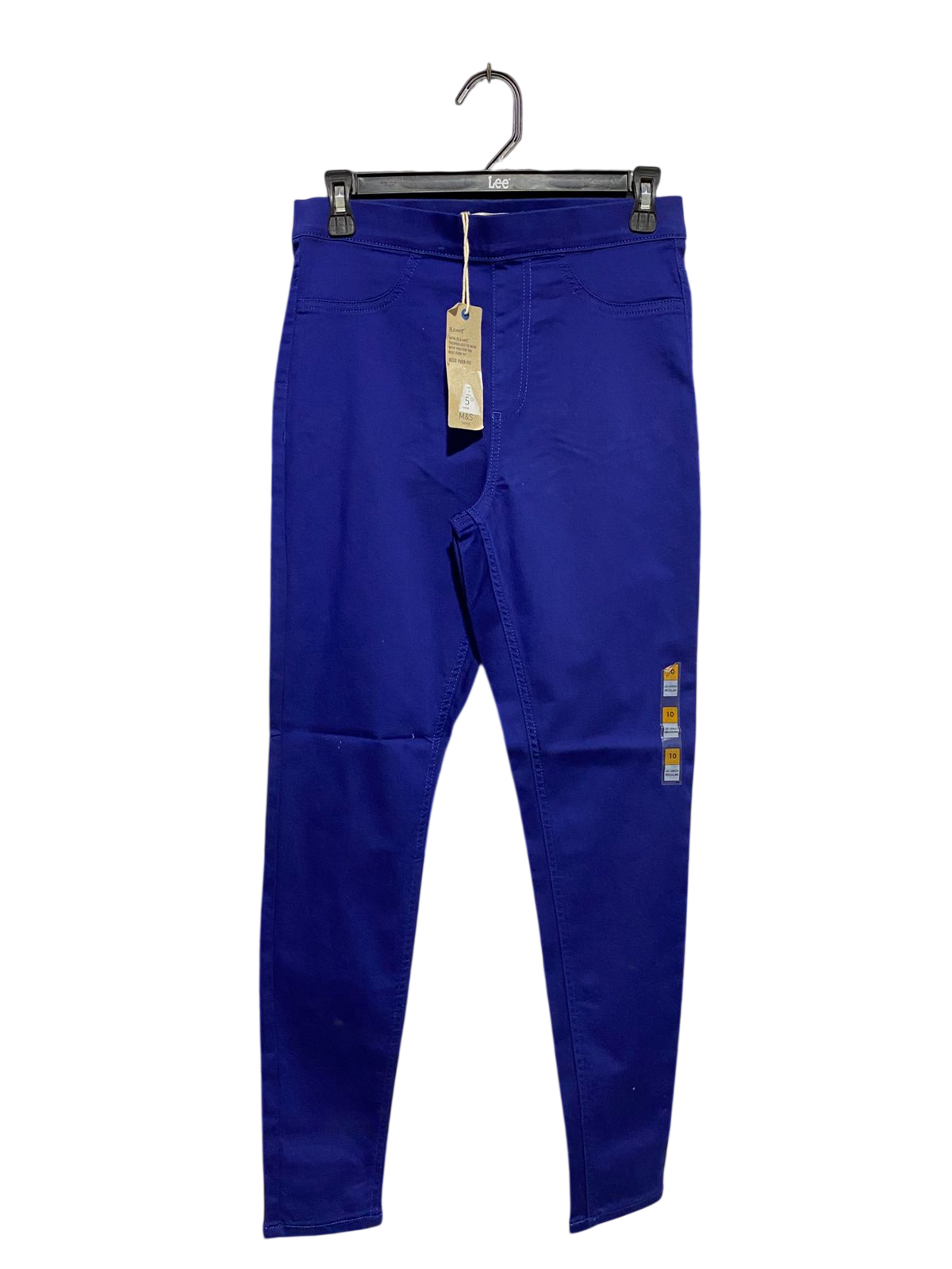 JEGGINGS |M| WAIST 28| B16| ROYAL BLUE HIGH-WAISTED JEGGINGS