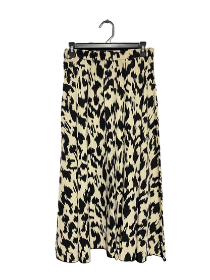 SHEIN |M| WAIST 28| B16| CREAM & BLACK ABSTRACT ANIMAL PRINT MAXI SKIRT