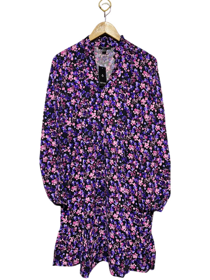 ESMARA |XL| BUST 22| B17| FLORAL TUNIC DRESS WITH RUFFLE HEM