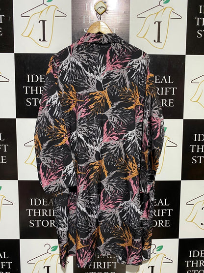 |XL| BUST 23| B17| PRINTED OPEN-FRONT KIMONO CARDIGAN WITH INNER TOP SET