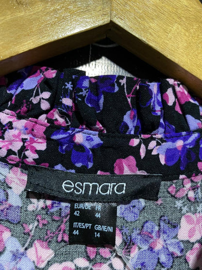 ESMARA |XL| BUST 22| B17| FLORAL TUNIC DRESS WITH RUFFLE HEM
