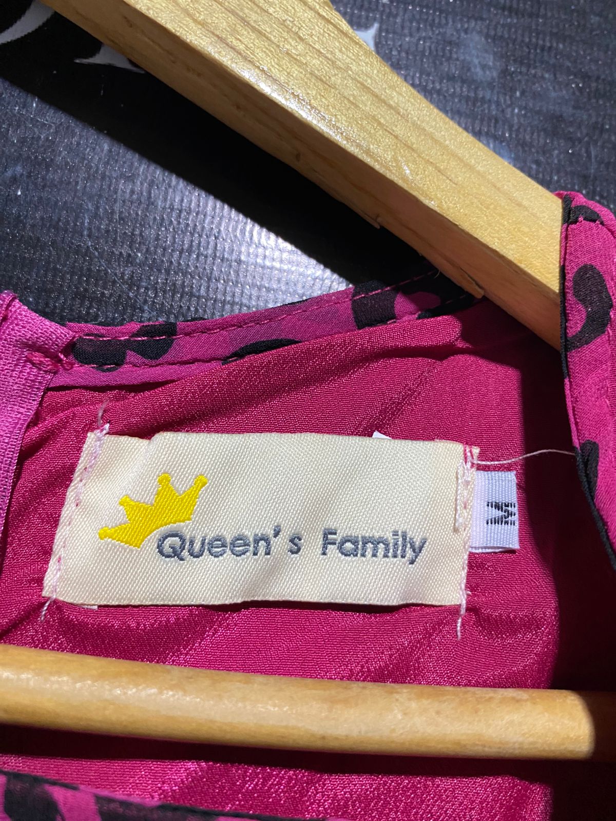 QUEENS FAMILY |M| BUST 16| B16| PINK LEOPARD PRINT LONG SLEEVE MAXI DRESS
