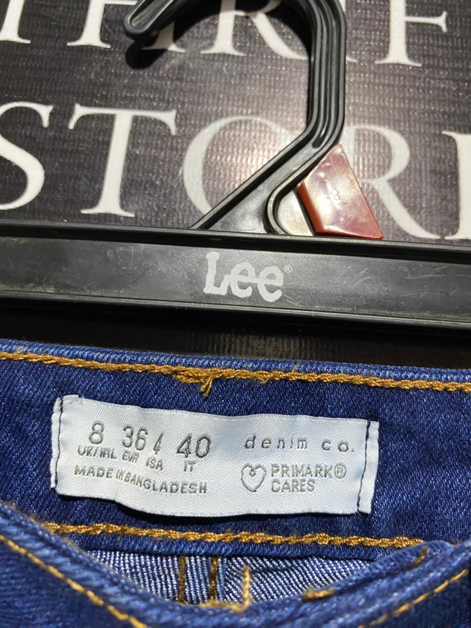 PRIMARK |M| BUST 28| B16| DARK WASH MID-RISE DENIM SHORTS WITH FRAYED HEM