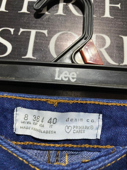PRIMARK |M| BUST 28| B16| DARK WASH MID-RISE DENIM SHORTS WITH FRAYED HEM
