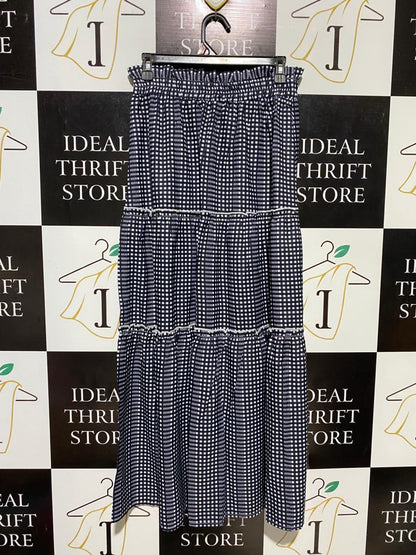ZANZEA |M| WAIST 28| B16| BEIGE TULLE POLKA DOT MAXI SKIRT WITH ELASTICATED WAIST