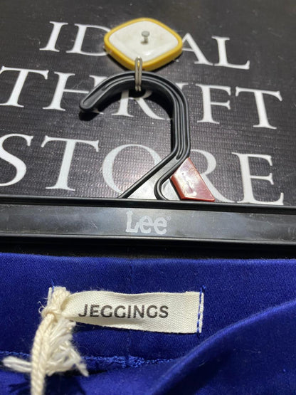 JEGGINGS |M| WAIST 28| B16| ROYAL BLUE HIGH-WAISTED JEGGINGS