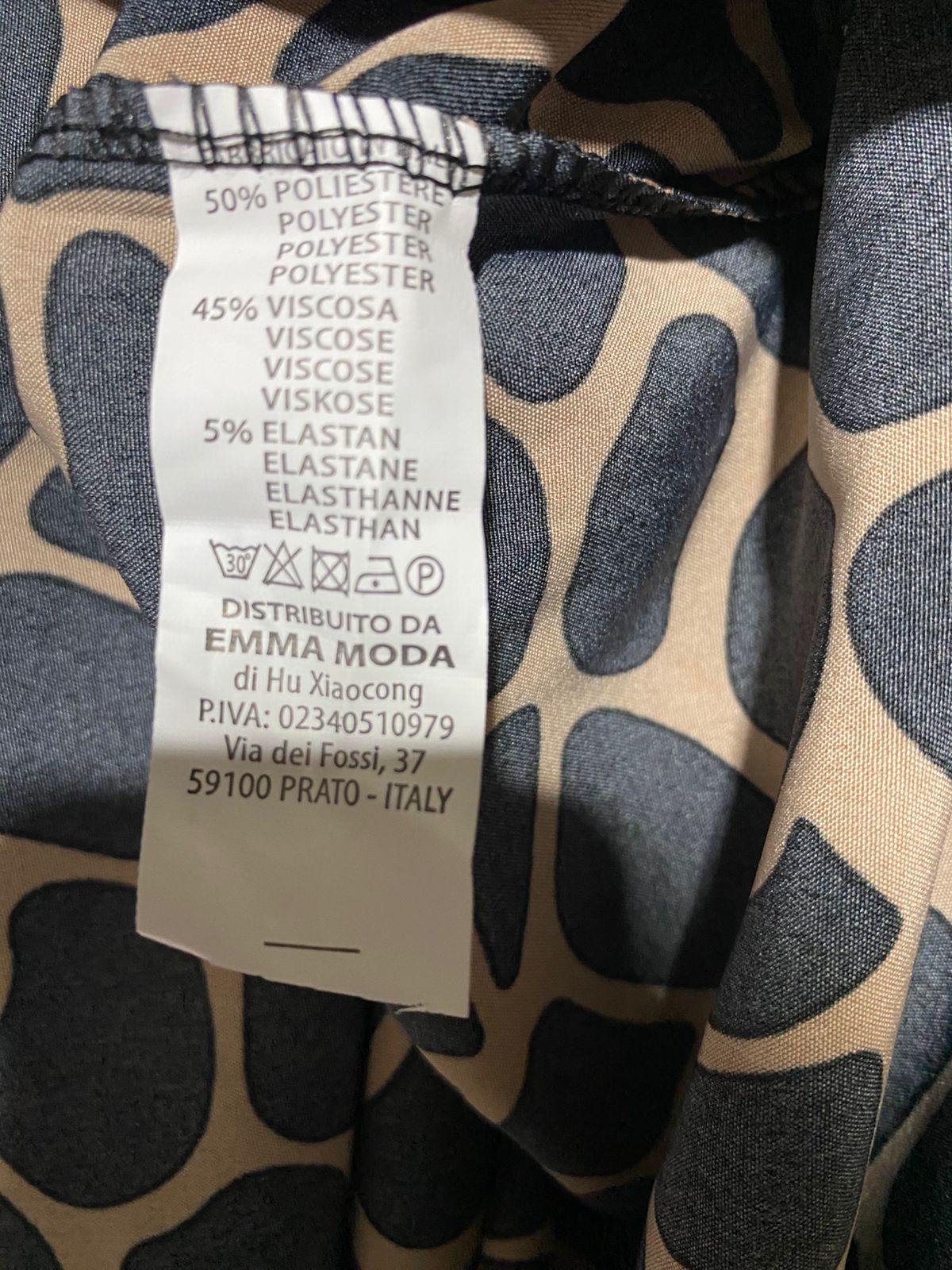EMMA BODA |L| BUST 22| B16| CHIC GIRAFFE PRINT HIGH-LOW TUNIC DRESS