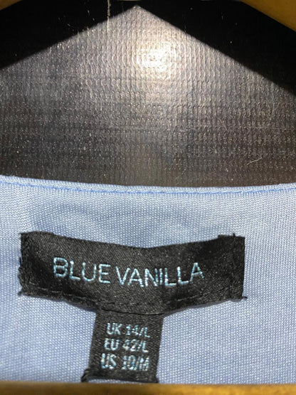 BLUE VANILLA |M| BUST 17| B16| PAISLEY PRINT ASYMMETRICAL MIDI DRESS