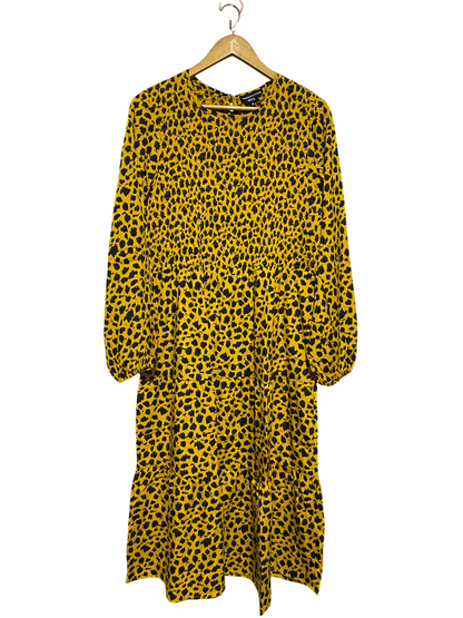 WEDNESDAYS GIRL |L| BUST 19| B17| EARTH-TONE BOHO MAXI DRESS