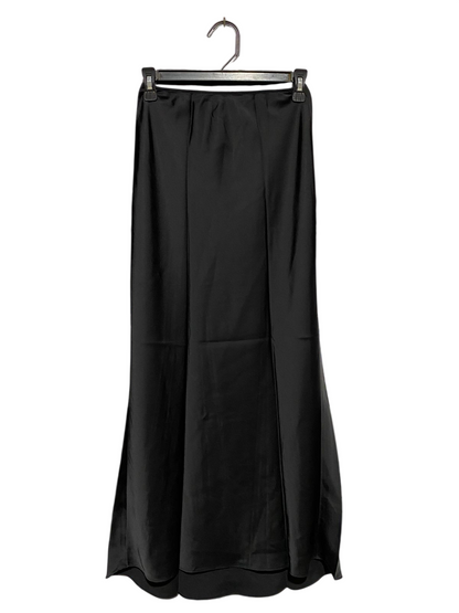 ASOS |S| WAIST 25| B17| ELEGANT BLACK SATIN MAXI SKIRT