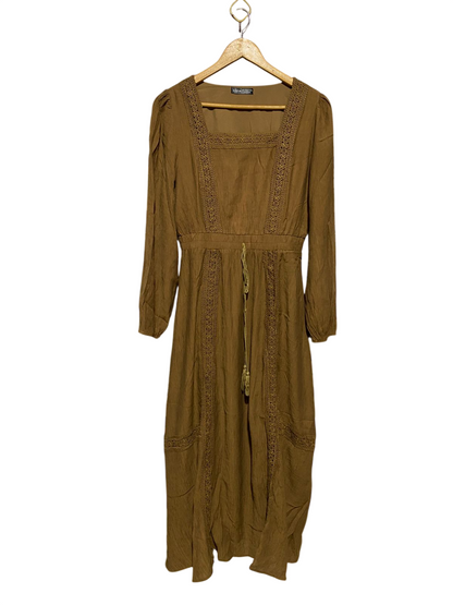 SHEIN |L| BUST 17 | B17| BOHO EMBROIDERED MAXI DRESS