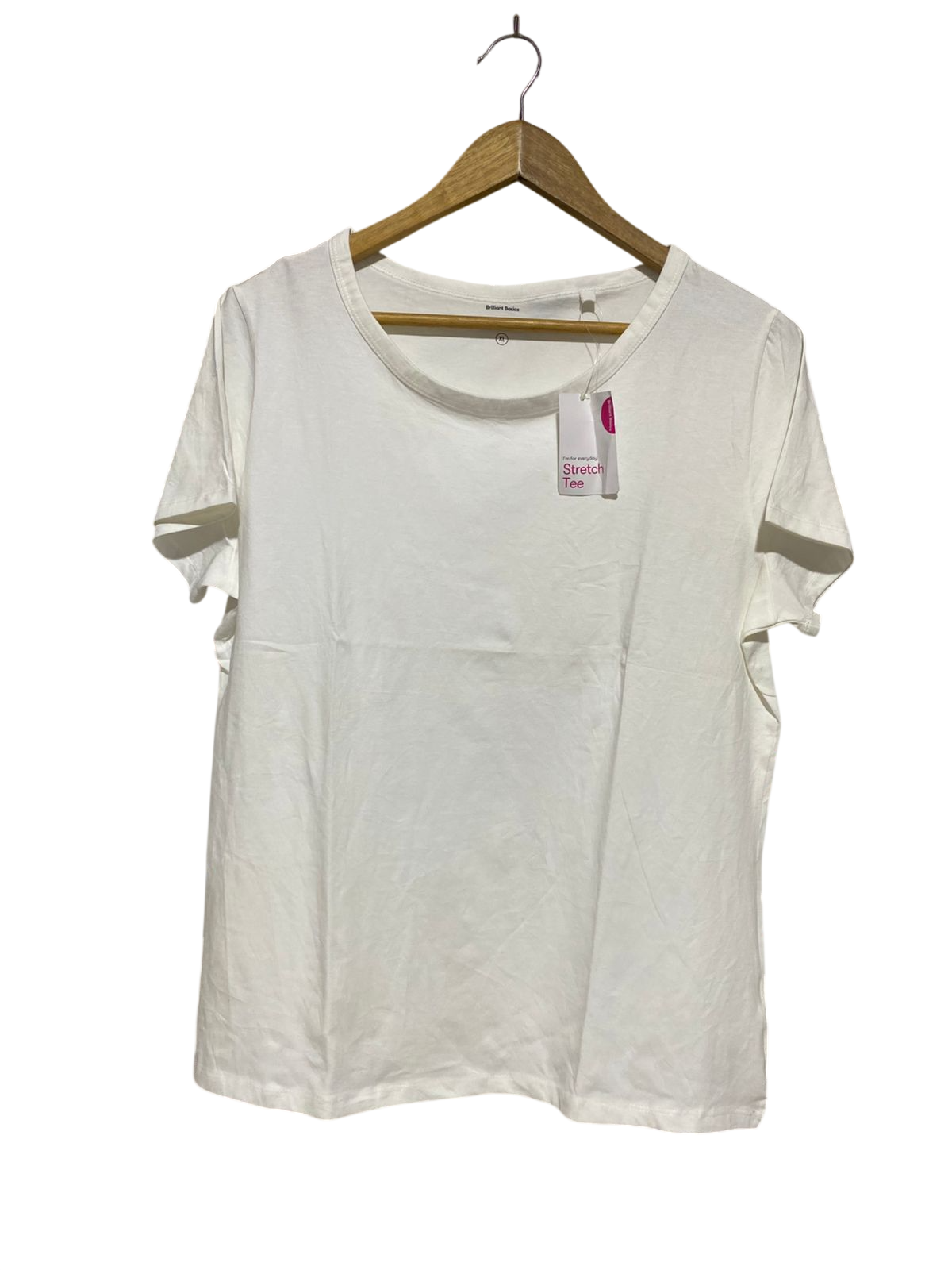 BRILLIANT BASICS |XL| BUST 20| B17| WOMEN’S ESSENTIAL COTTON STRETCH TEE