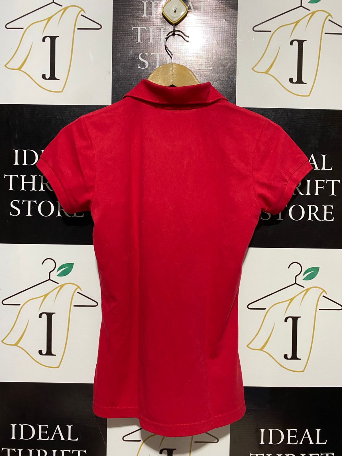 TOMMY HILFIGER |L| BUST 17| B17| TOMMY HILFIGER CLASSIC RED POLO
