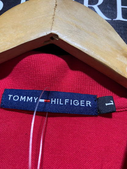 TOMMY HILFIGER |L| BUST 17| B17| TOMMY HILFIGER CLASSIC RED POLO