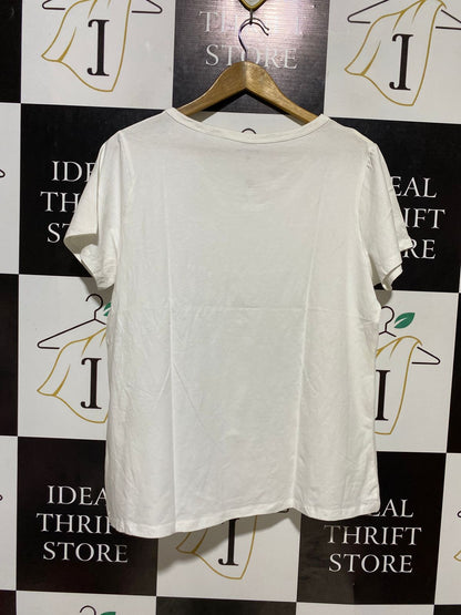 BRILLIANT BASICS |XL| BUST 20| B17| WOMEN’S ESSENTIAL COTTON STRETCH TEE