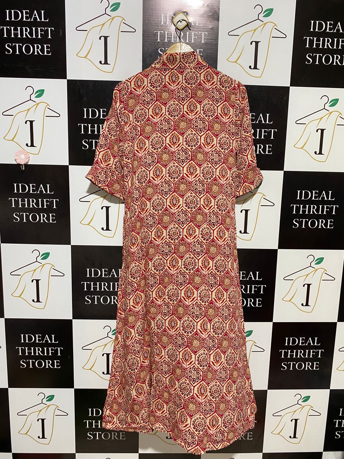 MARTINA Y PIPA |L| BUST 20| B17| BOHEMIAN GEOMETRIC SHIRT DRESS