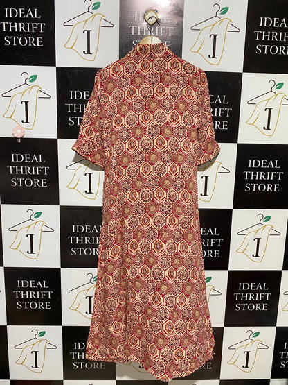 MARTINA Y PIPA |L| BUST 20| B17| BOHEMIAN GEOMETRIC SHIRT DRESS