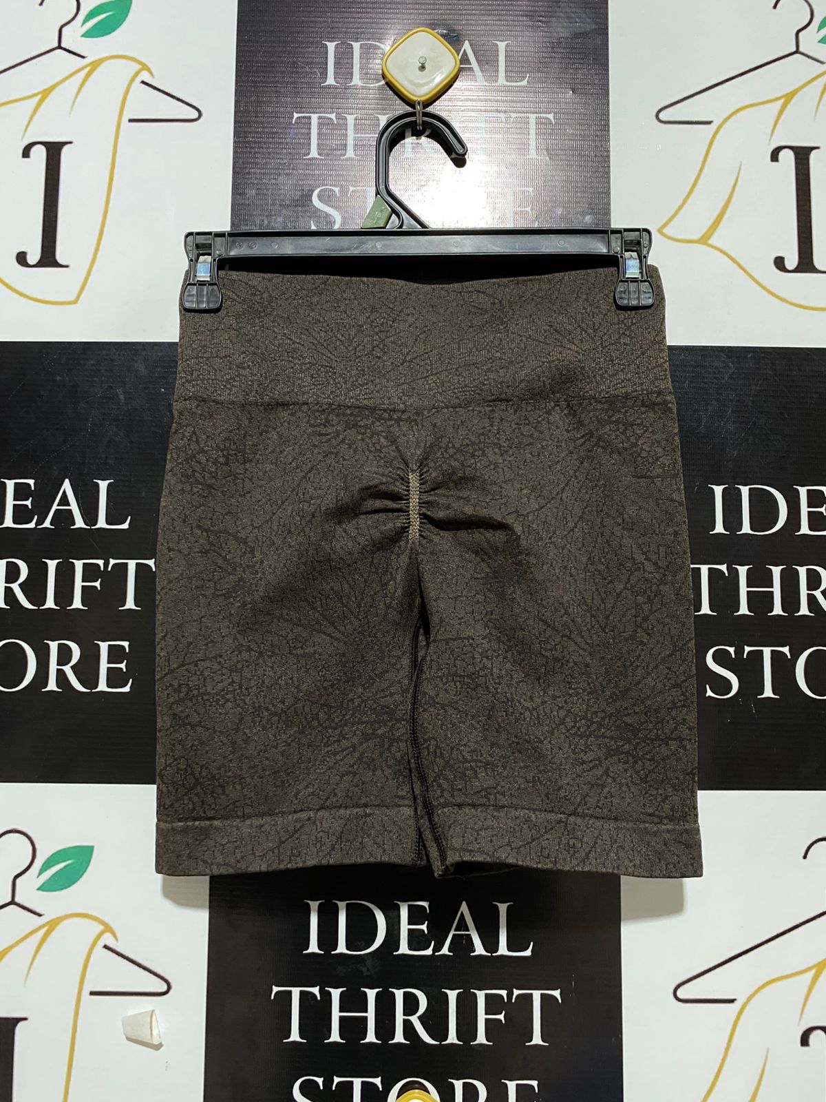 GYM SHARK |XS| WAIST 24| B17| WOMEN’S SEAMLESS HIGH-WAISTED BIKE SHORTS