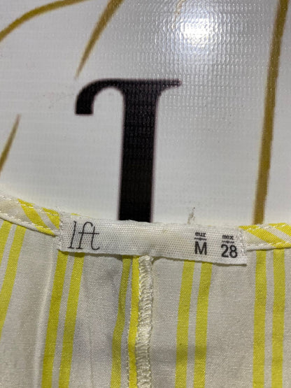 IFT |M| BUST 17| B17| YELLOW STRIPED RUFFLE CAMI TOP