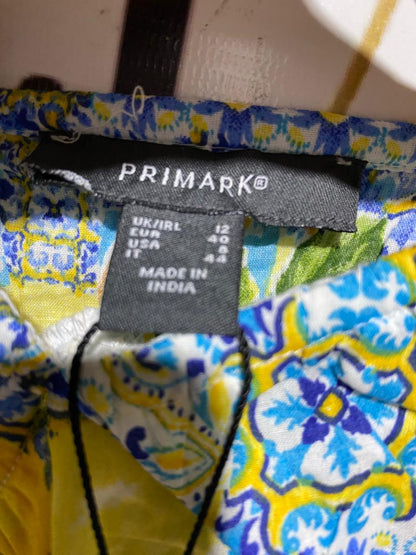 PRIMARK |M| BUST 18 |B17| MEDITERRANEAN LEMON PRINT CROP TOP