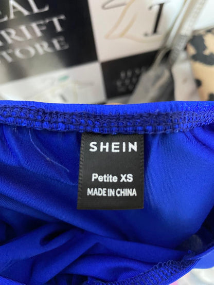 SHEIN |M| BUST 16| B17| ELECTRIC BLUE BODYCON MAXI SLIP DRESS WITH SIDE SLIT