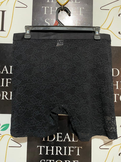 PARADE |L| WAIST 32| B17| BLACK FLORAL LACE BOXER BRIEF FOR WOMEN