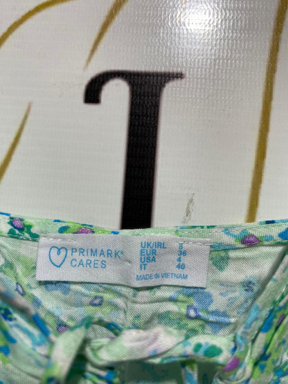 PRIMARK CARES |S| BUST 15| B17| FLORAL V-NECK CROP TOP & MIDI SKIRT CO-ORD SET