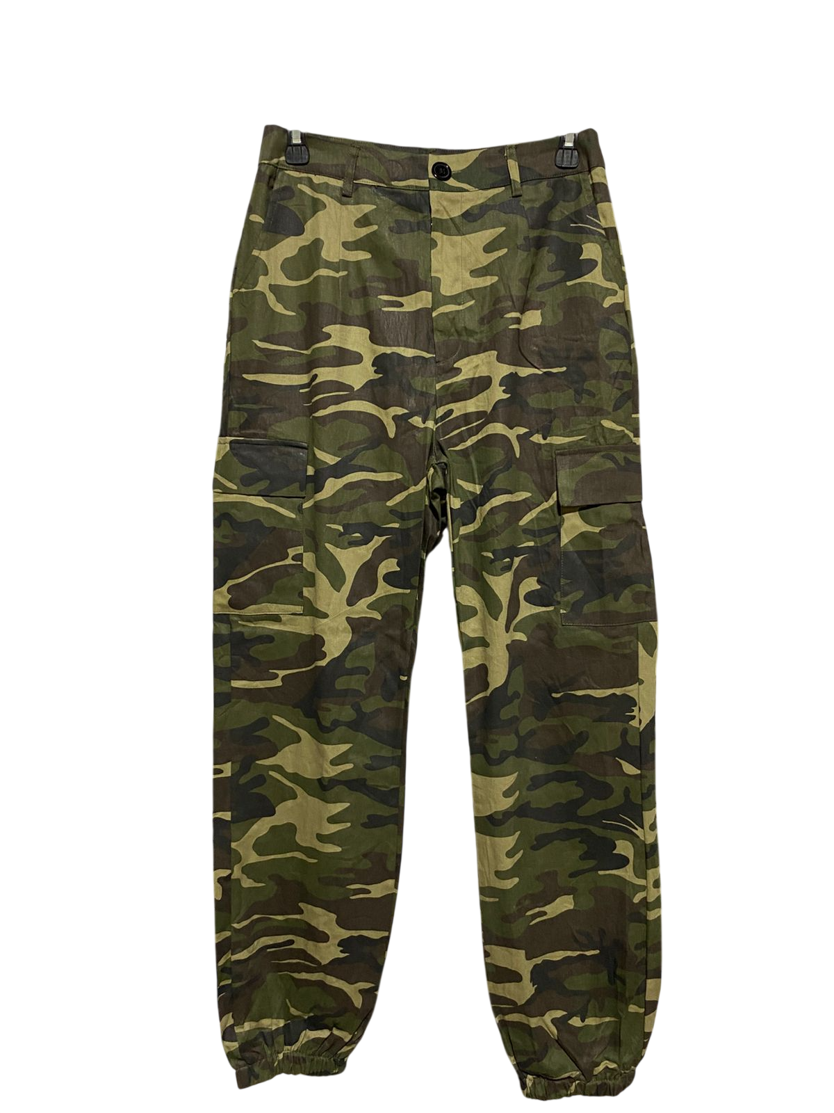 SHEIN |M| WAIST 28| B17| HIGH-WAISTED MILITARY CAMO CARGO JOGGERS