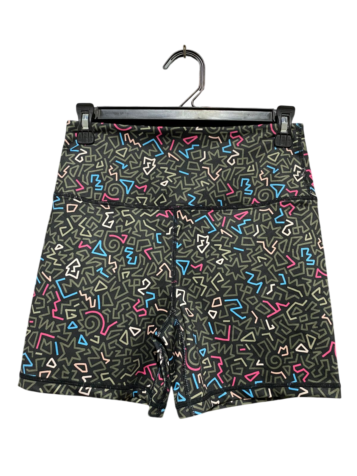 LURV |S| WAIST 26| B17| VINTAGE-INSPIRED GEOMETRIC PRINT HIGH-WAISTED BIKER SHORTS