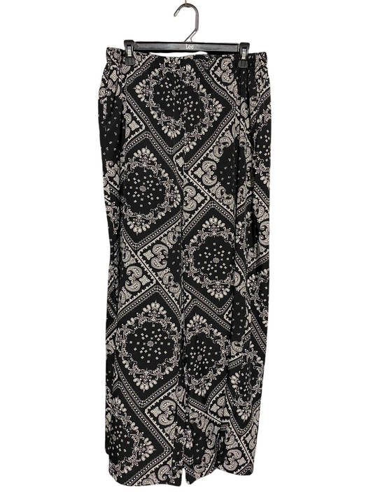SHEIN CURVE |XL| WAIST 32| B17| ELEGANT BANDANA PAISLEY PRINT WIDE-LEG PALAZZO PANTS