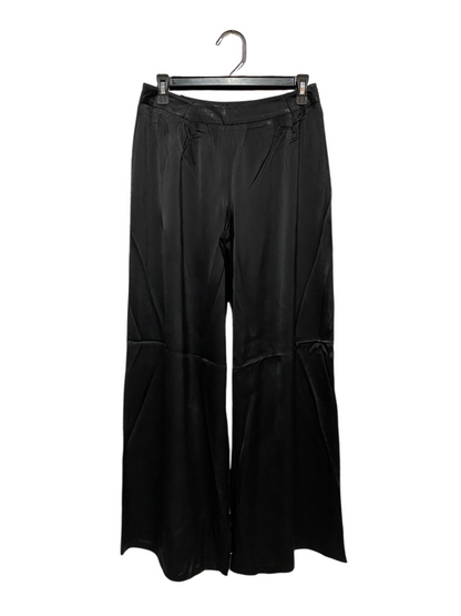 F&F |M| WAIST 28| B18| ELEGANT BLACK SATIN WIDE-LEG PALAZZO PANTS
