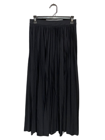 H&M |L|  WAIST 37 | B18|  CHIC BLACK PLEATED MAXI SKIRT