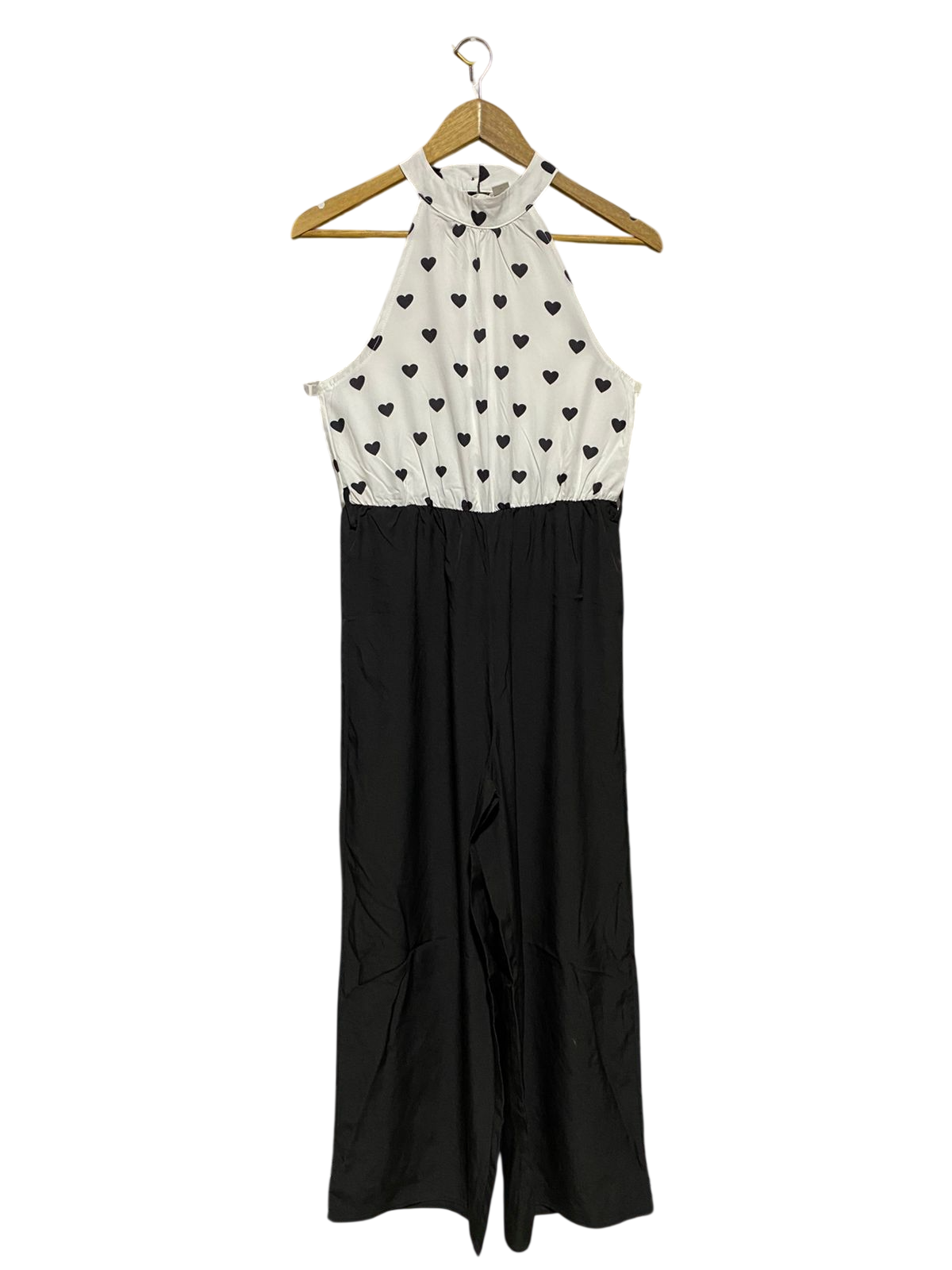 SHEIN |M| BUST 17| B18| CHIC HEART PRINT HALTER NECK JUMPSUIT