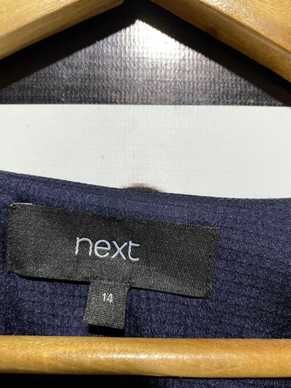 NEXT |XL| BUST 20| B18| ELEGANT NAVY TWIST-FRONT KNOT DRESS