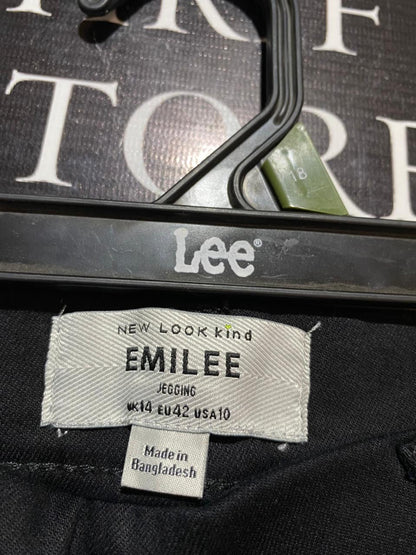 NEW LOOK EMILEE |XL| WAIST 32| B18| HIGH-WAISTED BLACK SKINNY CHINOS