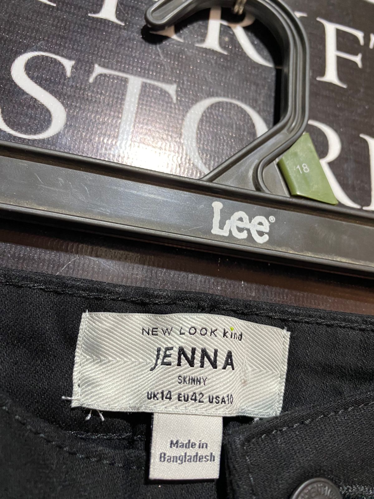 NEW LOOK JENNA |L| WAIST 30| B18| CLASSIC HIGH-WAISTED BLACK SKINNY JEANS