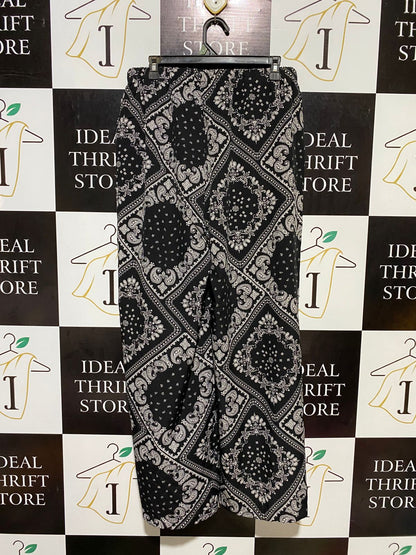SHEIN CURVE |XL| WAIST 32| B17| ELEGANT BANDANA PAISLEY PRINT WIDE-LEG PALAZZO PANTS