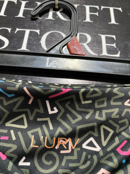 LURV |S| WAIST 26| B17| VINTAGE-INSPIRED GEOMETRIC PRINT HIGH-WAISTED BIKER SHORTS