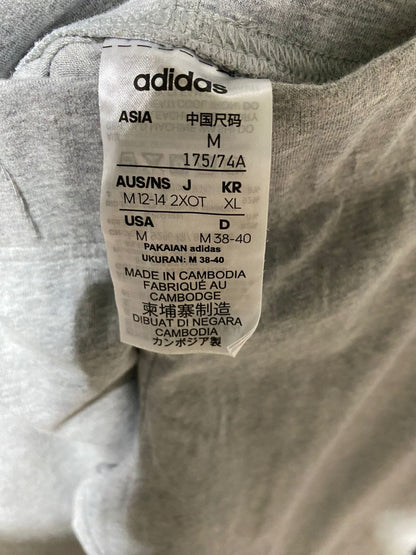 ADIDAS |M| WAIST 28| B17| ESSENTIALS LOGO HIGH-WAISTED COTTON LEGGINGS IN GREY