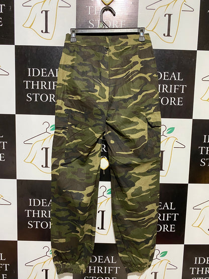 SHEIN |M| WAIST 28| B17| HIGH-WAISTED MILITARY CAMO CARGO JOGGERS