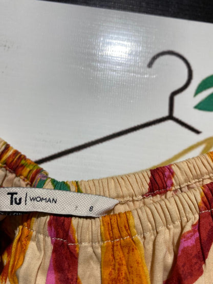 TU WOMAN |M| BUST 16| B17| TROPICAL FLORAL PUFF SLEEVE MAXI DRESS