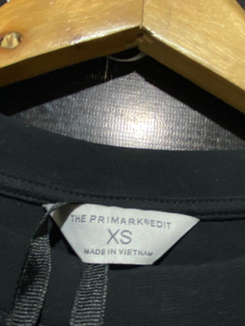THE PRIMARK |XL| BUST 20| B19| MINIMALIST BLACK SHORT SLEEVE MIDI T-SHIRT DRESS