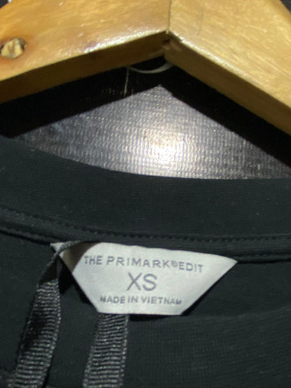 THE PRIMARK |XL| BUST 20| B19| MINIMALIST BLACK SHORT SLEEVE MIDI T-SHIRT DRESS