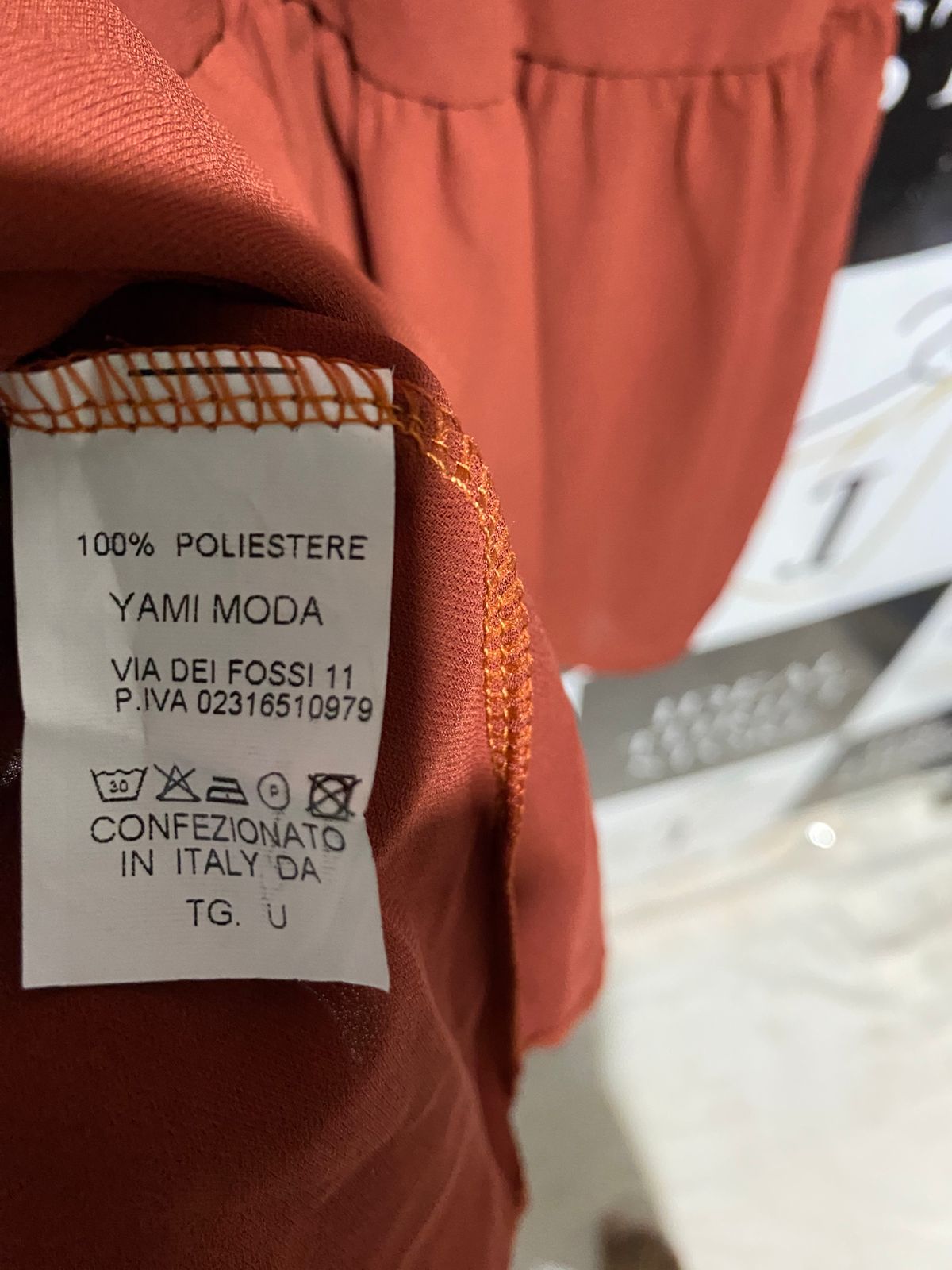 YAMI MODA |L| BUST 18| B19| ELEGANT RUST BROWN LONG SLEEVE BUTTON-DOWN MIDI MAXI DRESS WITH TIE NECK