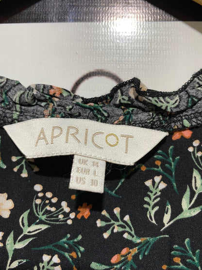 APRICOT |L| BUST 18| B19| BLACK DARIT FLORAL SLEEVELESS MIDI MAXI DRESS