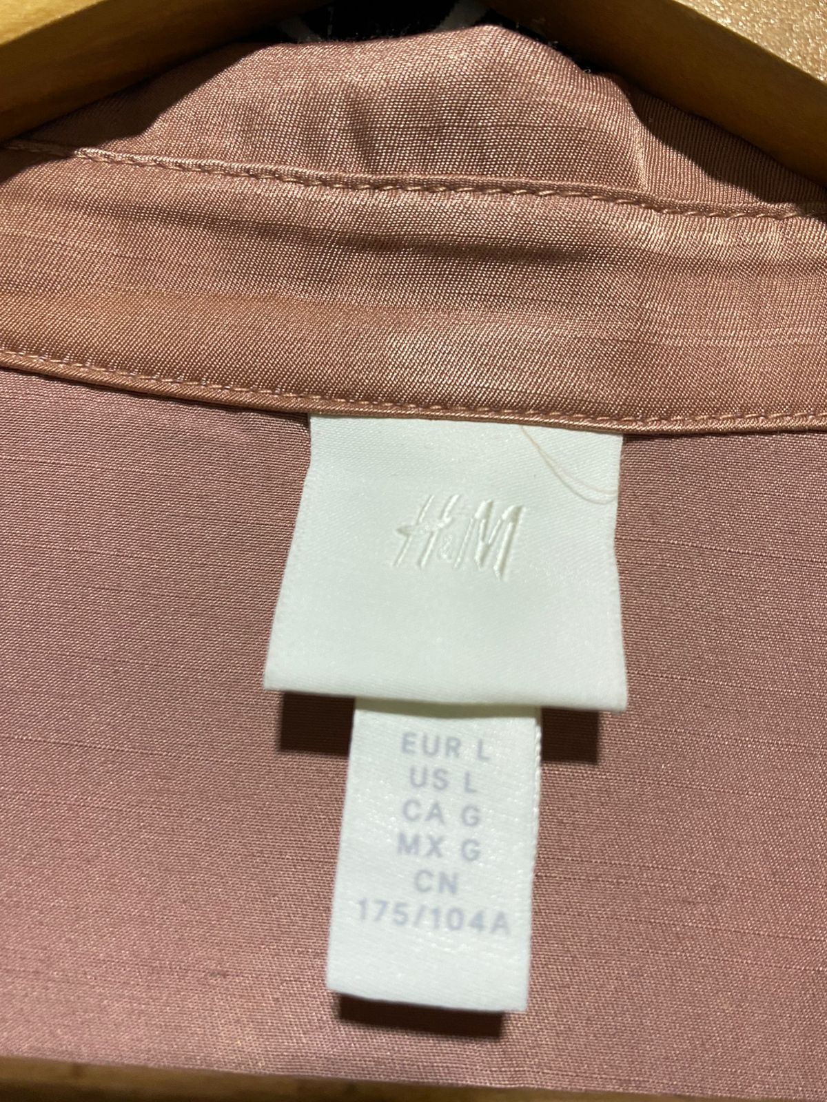 H&M |XL| BUST 22| B19| ROSE GOLD METALLIC SHIMMER LONG SLEEVE WRAP MIDI MAXI DRESS