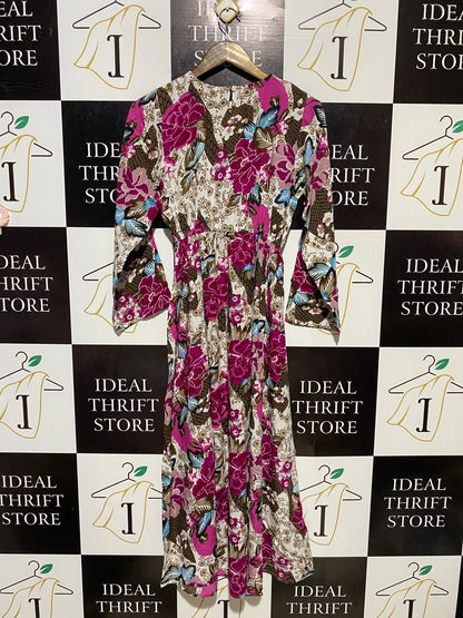 BEAUTIFUL |S/M| BUST 15| B19| COLLECTION BLCOLLECTION BLACK DITSY FLORAL V-NECK MIDI MAXI DRESSACK DITSY FLORAL V-NECK MIDI MAXI DRESS